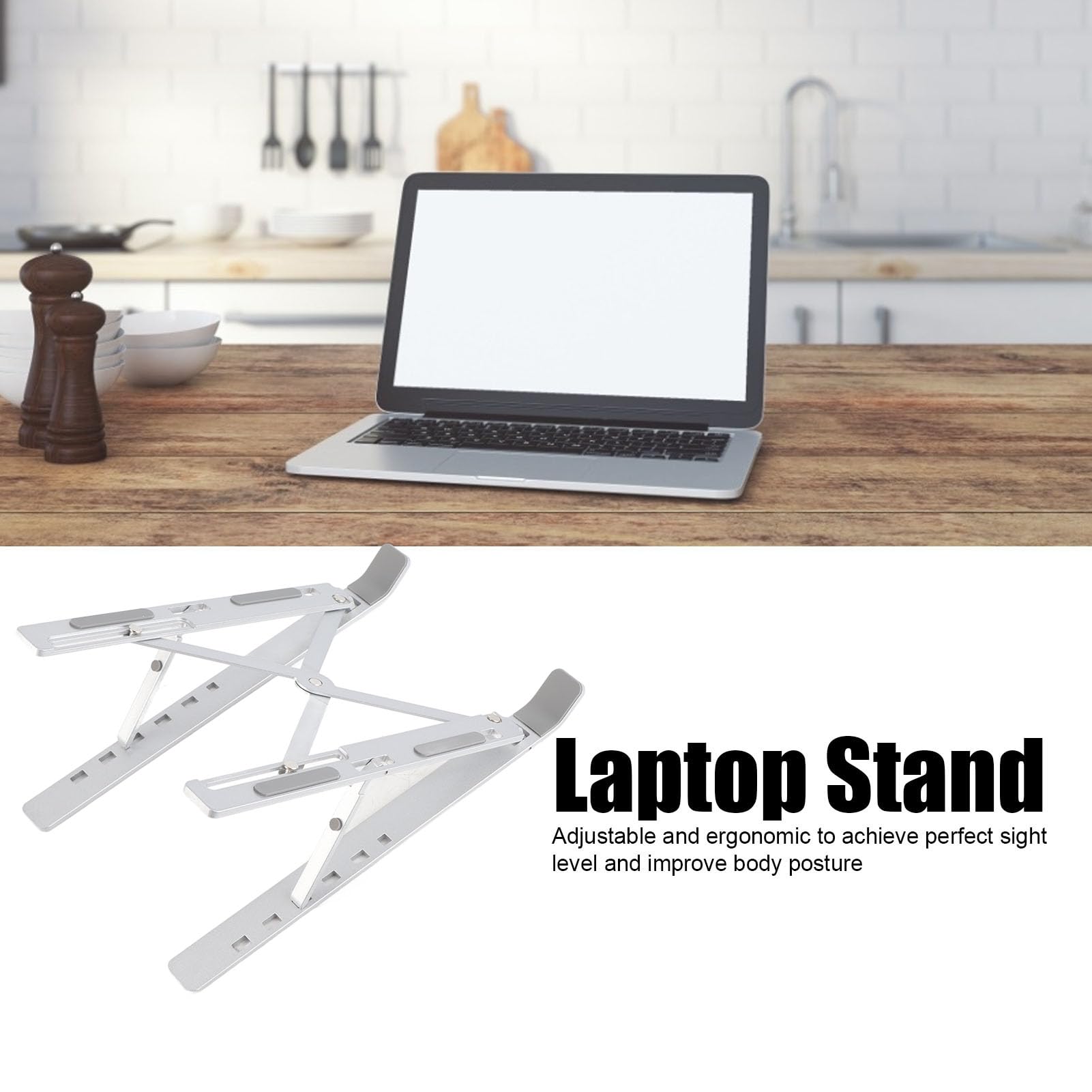 CATTY Laptop Ständer 2 Stück – Unsichtbare, Klappbare Halterung Für Bessere Ergonomie (ABS)