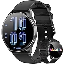 Blackview Smartwatch Uomo Donna, Effettua e Rispondi alle Chiamate, Orologio Smartwatch Fitness con 1.43′ HD AMOLED, 112+ Sportive, SpO2, Monitoraggio del Sonno, Cardiofrequenzimetro per Android IOS