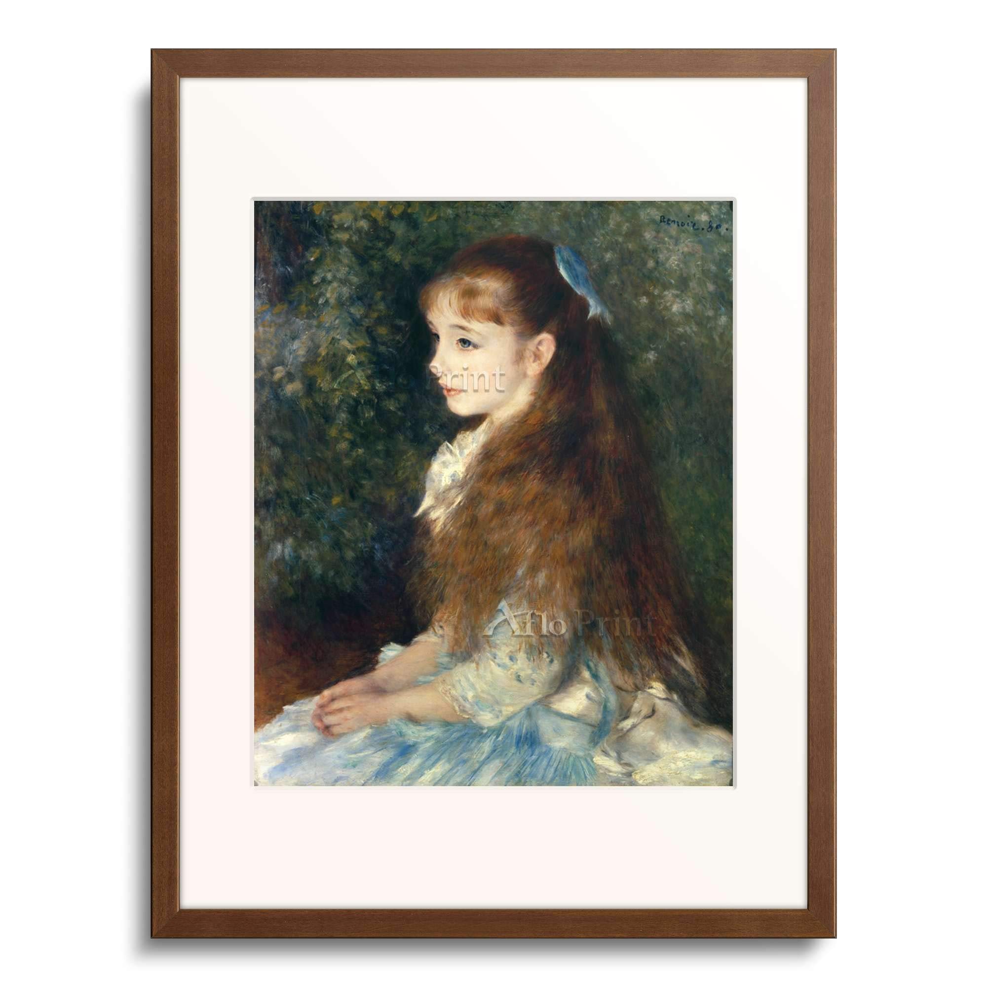 ピエール＝オーギュスト・ルノワール、【イレーヌ・カーン・ダンヴェール嬢の肖像】 ルノワール イレーヌ・カーン・ダンヴェール嬢の肖像 ジクレーアート