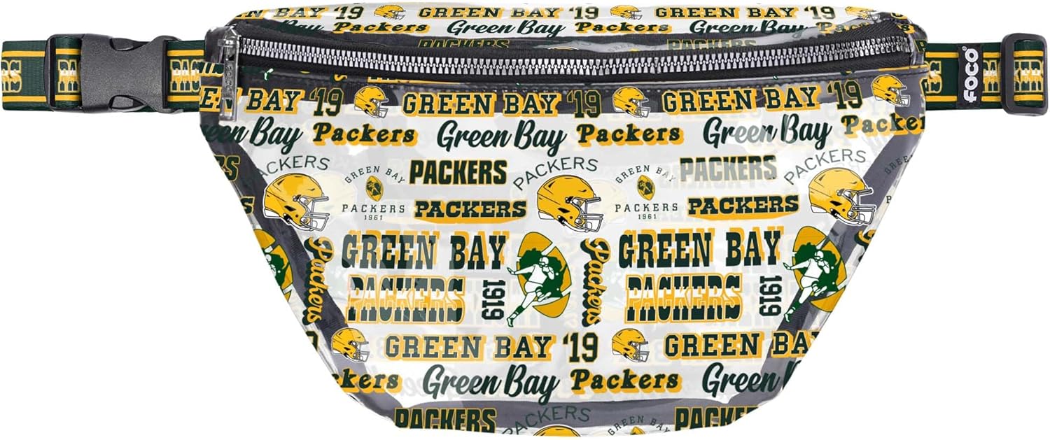 FOCO Philadelphia Eagles NFL Repeat Retro Print Clear Fanny Pack