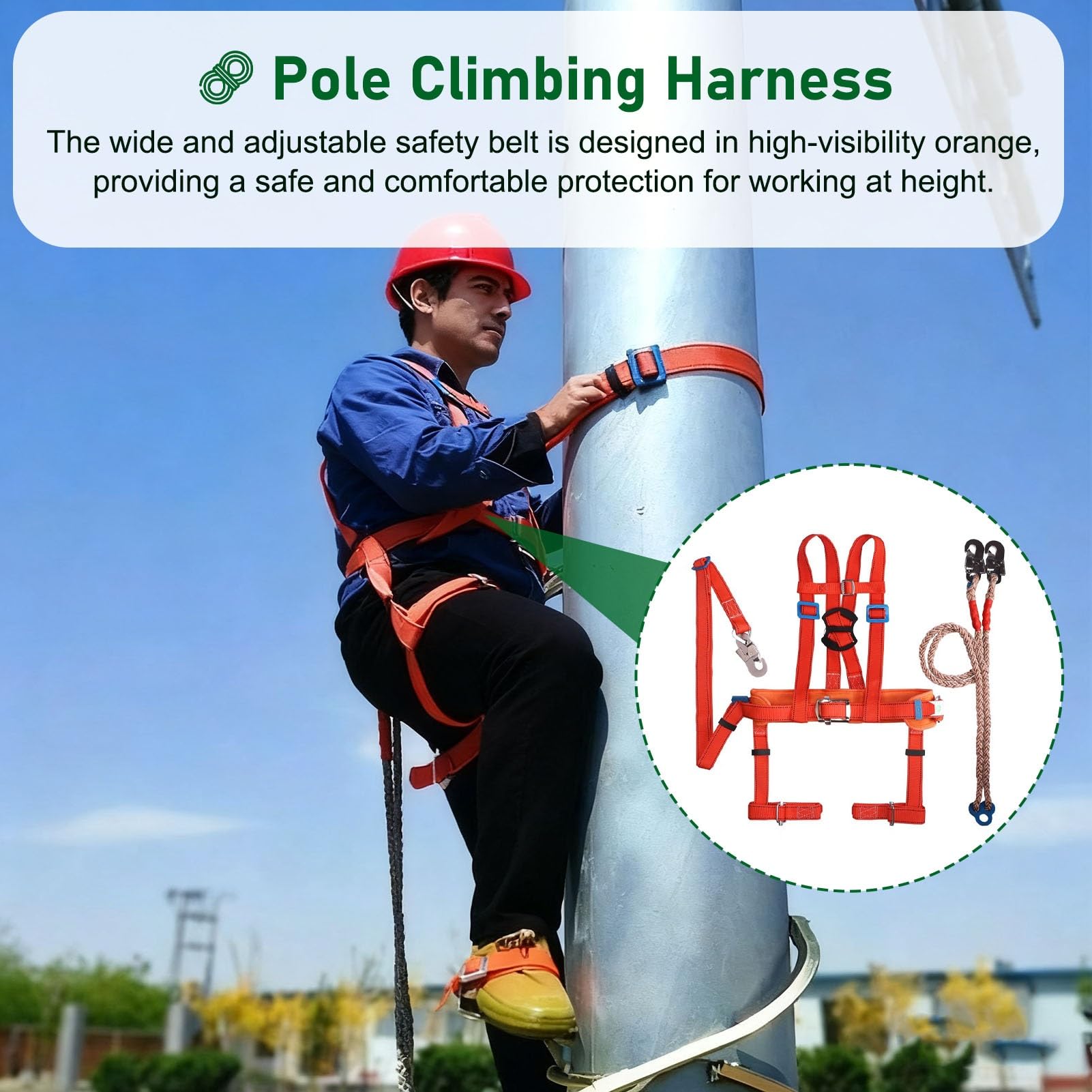 Scarpe da arrampicata con cordino, supporto 150 kg, attrezzatura essenziale per elettricisti e professionisti