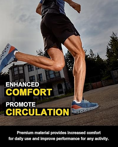 Miniatura 5 de 5 pares de calcetines de compresión de cobre para mujeres y hombres, calcetines de tobillo para fascitis plantar con soporte de arco para atletismo