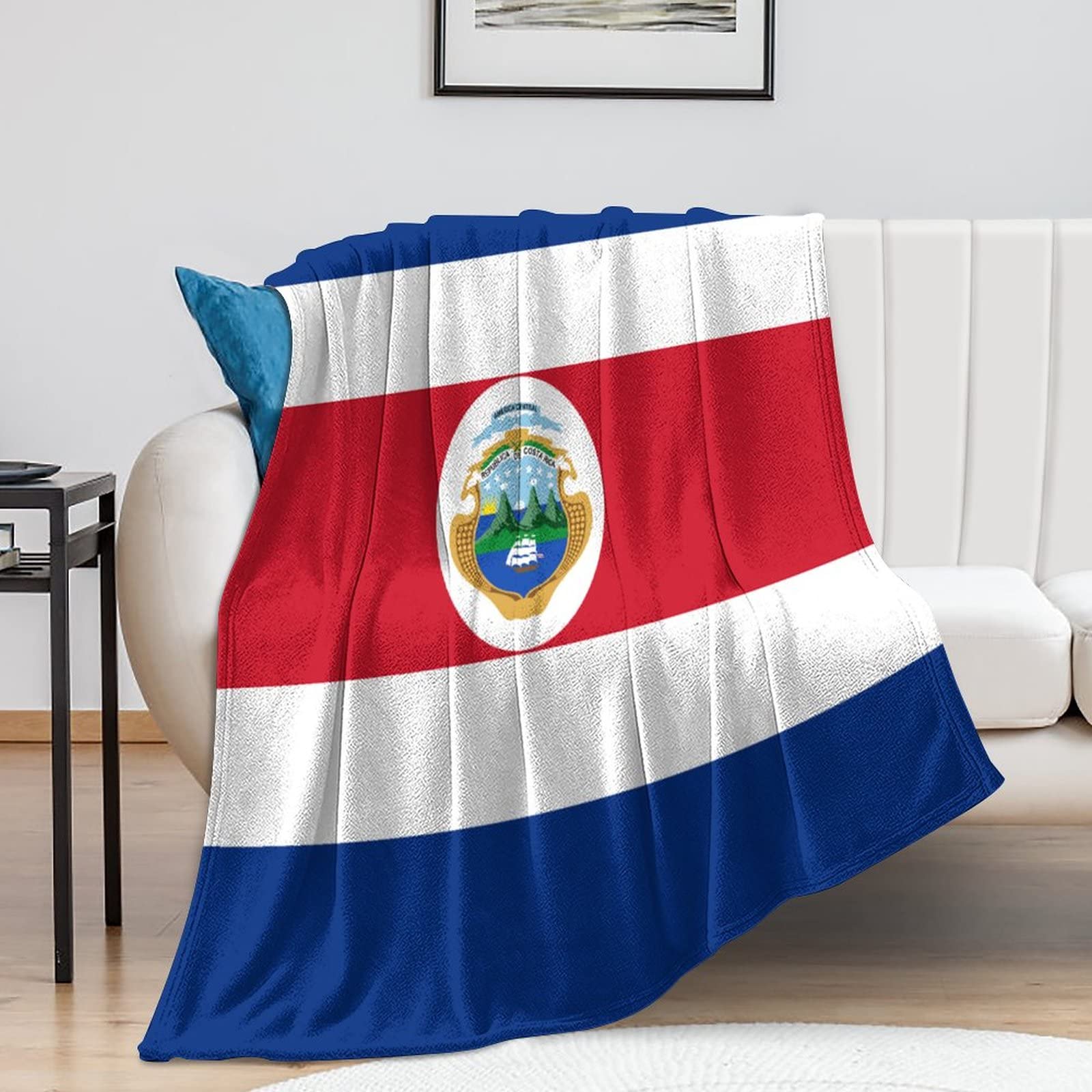 Plaid Costa Rica en microfibre supérieure, couverture confort pour lit