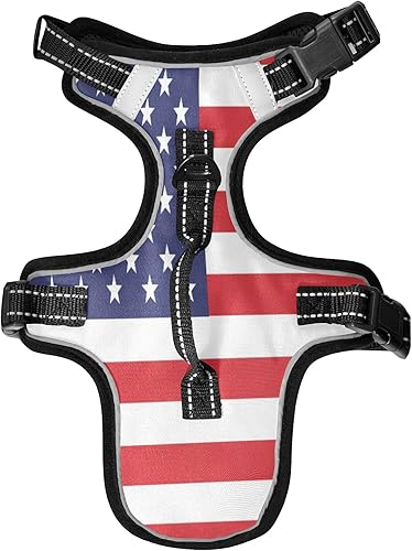 STAYTOP DogCat - Arnés ajustable y acolchado suave para perro, arnés reflectante NoChoke para mascotas, clip frontal de fácil control para perros