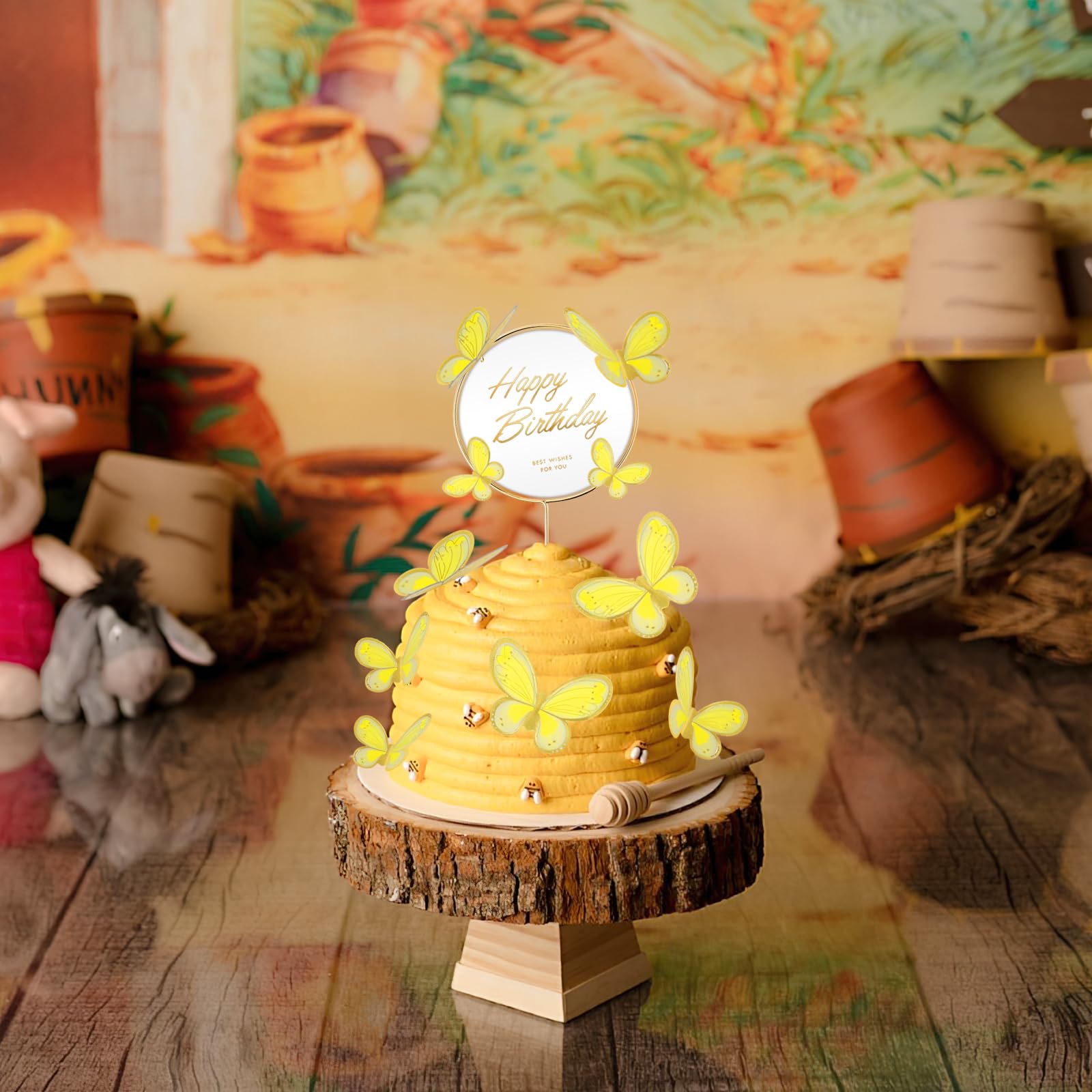 ケーキ トッパー Amazon.co.jp: バタフライケーキトッパー 11個 Happy Birthdayケーキ