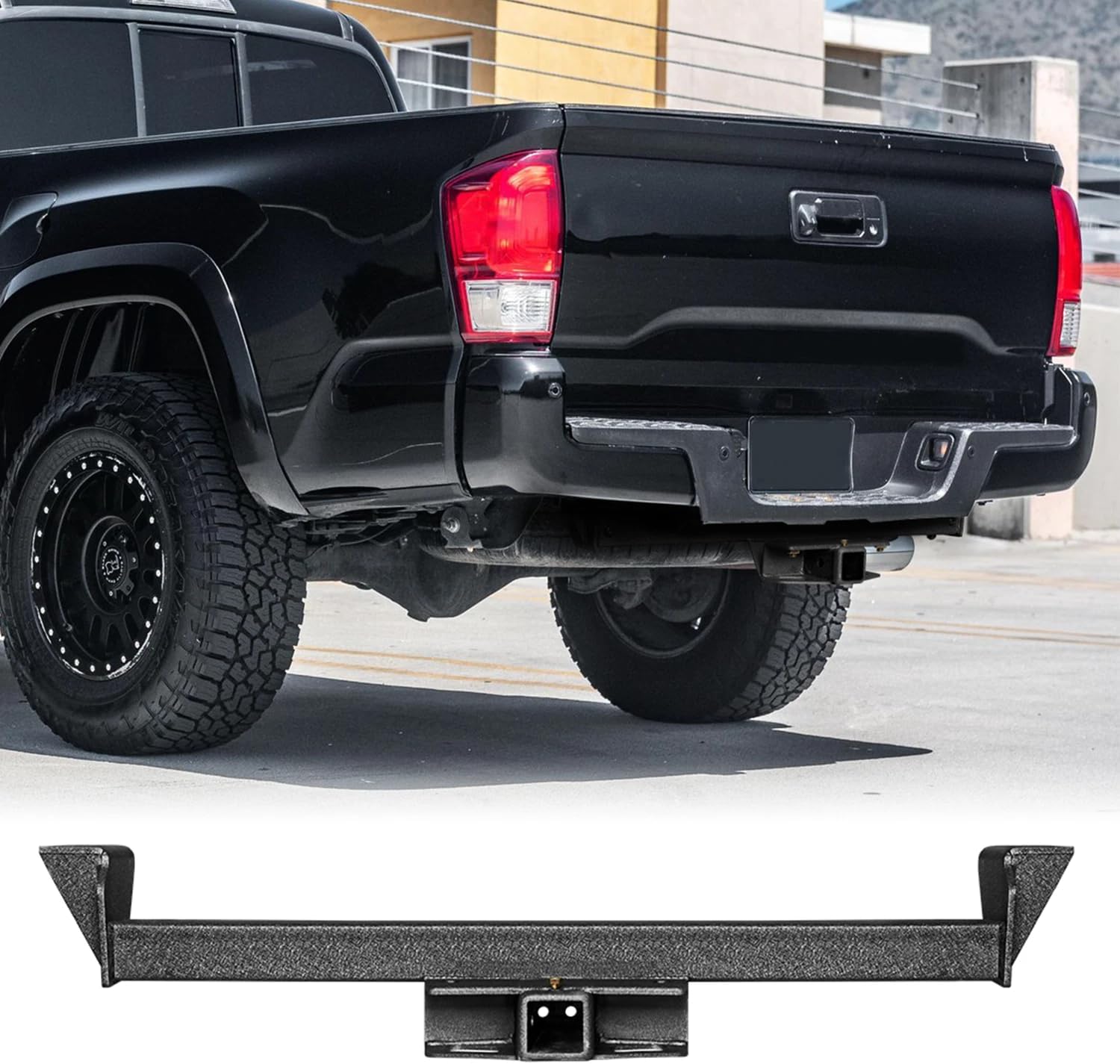 Class 3 Trailer Hitch Black Compatible with 2016-2022 Tacoma 2” Hitch Receiver
