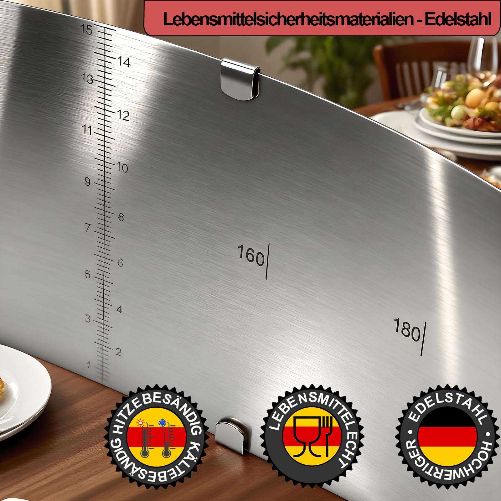 4smile Taartring verstelbaar hoog 15 cm - roestvrijstalen bakring 16-30 cm, stabiele taartvorm - taartring rond verstelbaar, bakframe rond om te bakken en te decoreren