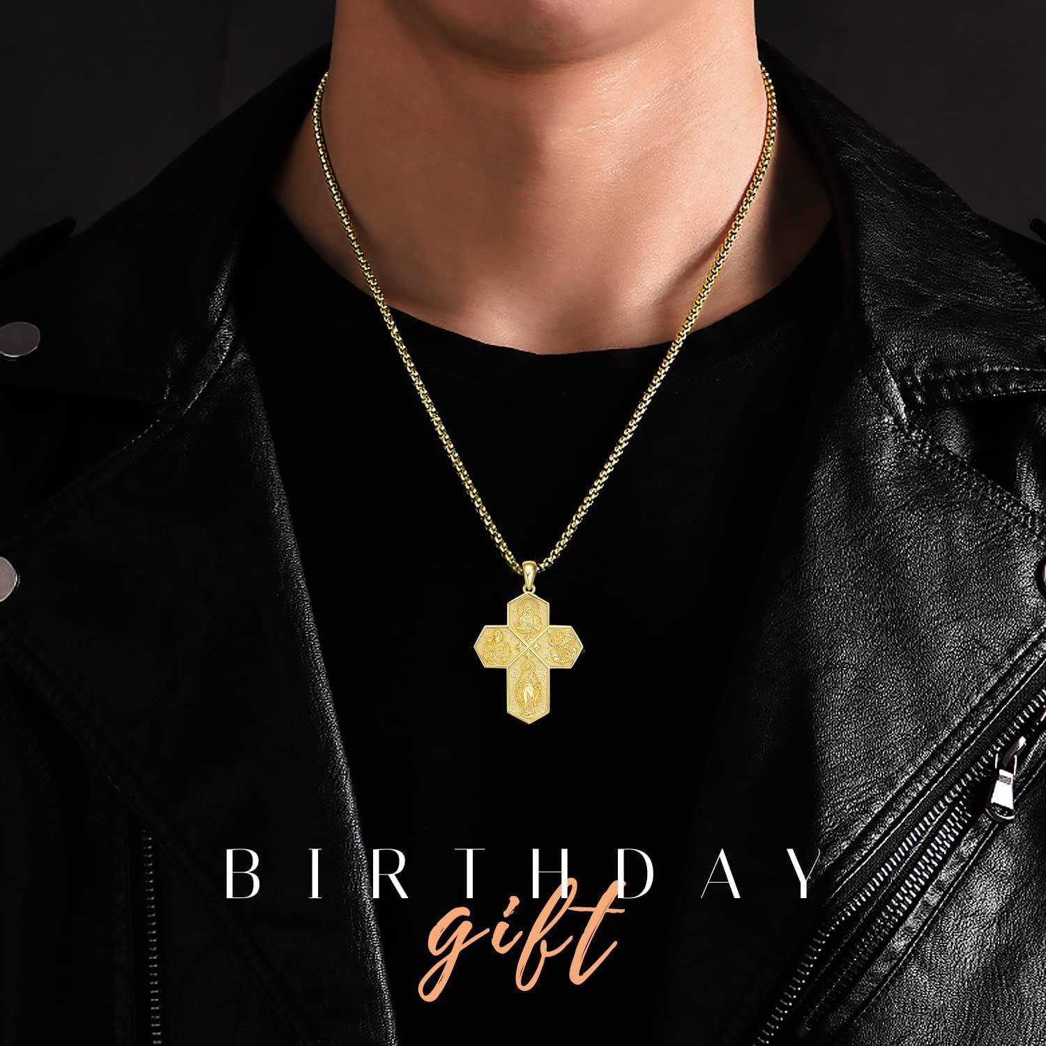 TwoAnts 925 Sterling Silver Patron Saint Medal Necklace Protection Catholic Jewelry Gifts for Men Women - Image 4