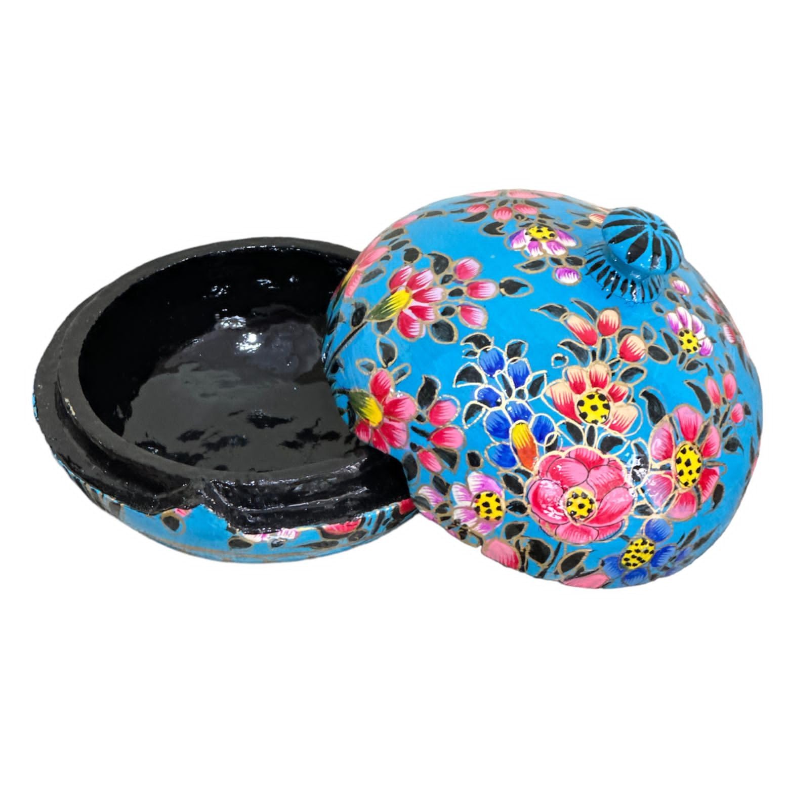 Baba Art And Crafts Kashmiri Paper Mache Box.Diwali Decorative Gift Box .Set of 2 Handmade Box .Gift Boxes for Easter,Christmas, Birthdays, Holidays, by Baba Art And - Image 2 thumbnail
