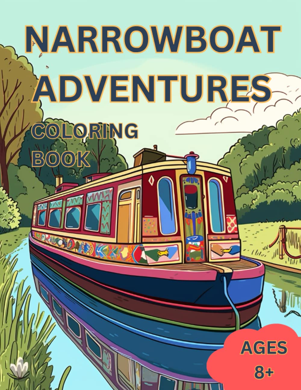 Narrowboat Adventure Coloring Book