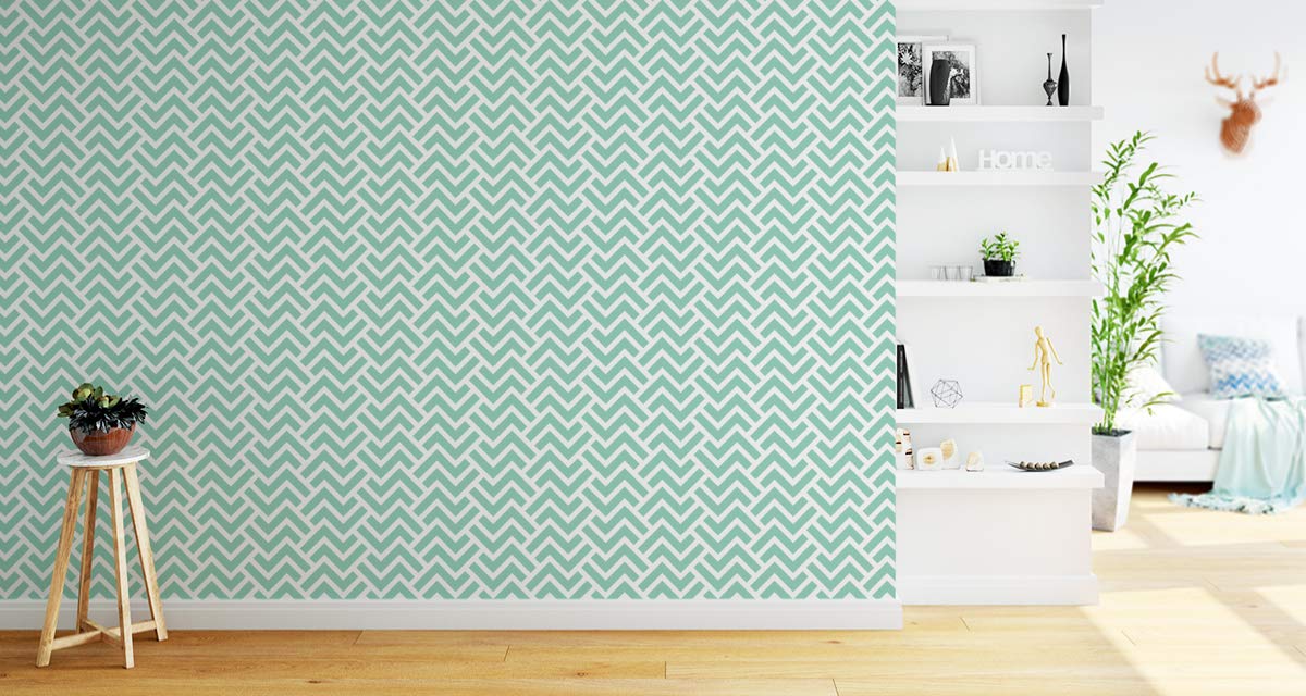 Muralo Papel Pintado en TNT Geométrico Motivo Rayas Abstracto - 1000x53 cm | Fotomural fotográfico de alta definición, en tejido no tejido o autoadhesivo, colocación fácil, decoración moderna para el