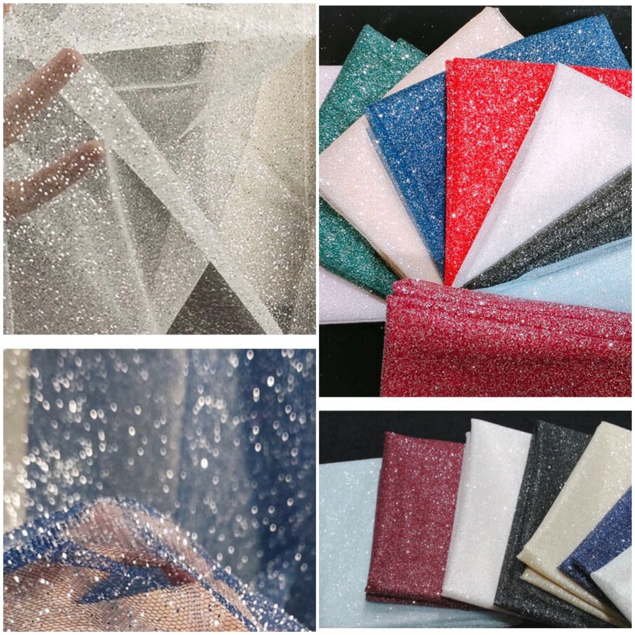 50 x 150 cm, zachte glitter, tulestof, mesh om te naaien, bling, tule 50 x 150 cm, zachte glitter, tulestof, mesh om te naaien, bling, tule