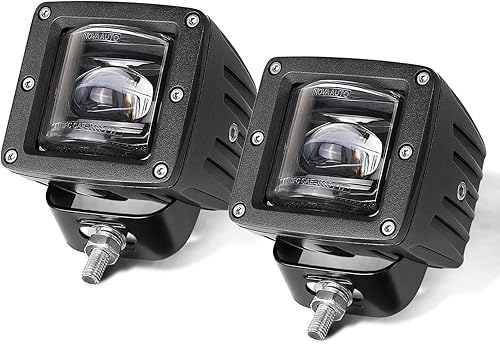 SAE DOT, luz antiniebla LED de 3 pulgadas, parte AKD, luces antiniebla LED aprobadas por el DOT, luz de trabajo cuadrada, luz de parachoques para