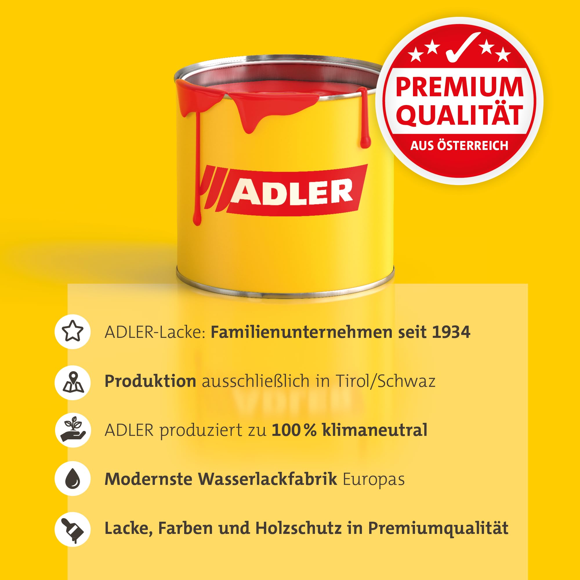 ADLER Pullex Plus-Lasur Eiche 2,5l | Universelle Holzlasur für außen, lange offene Zeit für ansatzfreies Streichen, geruchsarm durch aromatenfreie Lösemittel
