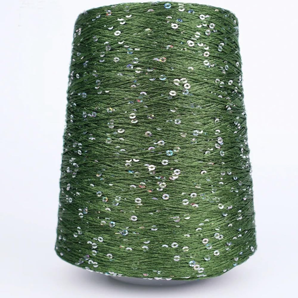 TPIONEER 500G Glitter FancyYarn Sequin Hand Crochet Thread Knitting Clothes Needleworkyarn With Sequins Knitting Yarn Needlework Sequins โ image 1