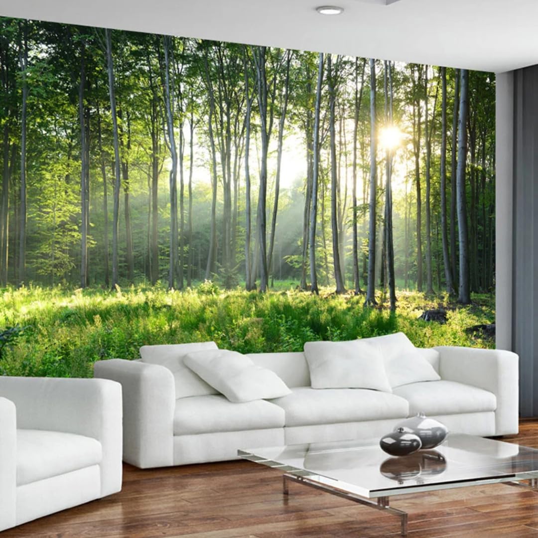 XINRUYI 3D Mural Wallpaper Sunshine Natural Landscape Wallcovering Art Stickers Bedroom Living Room Decoration