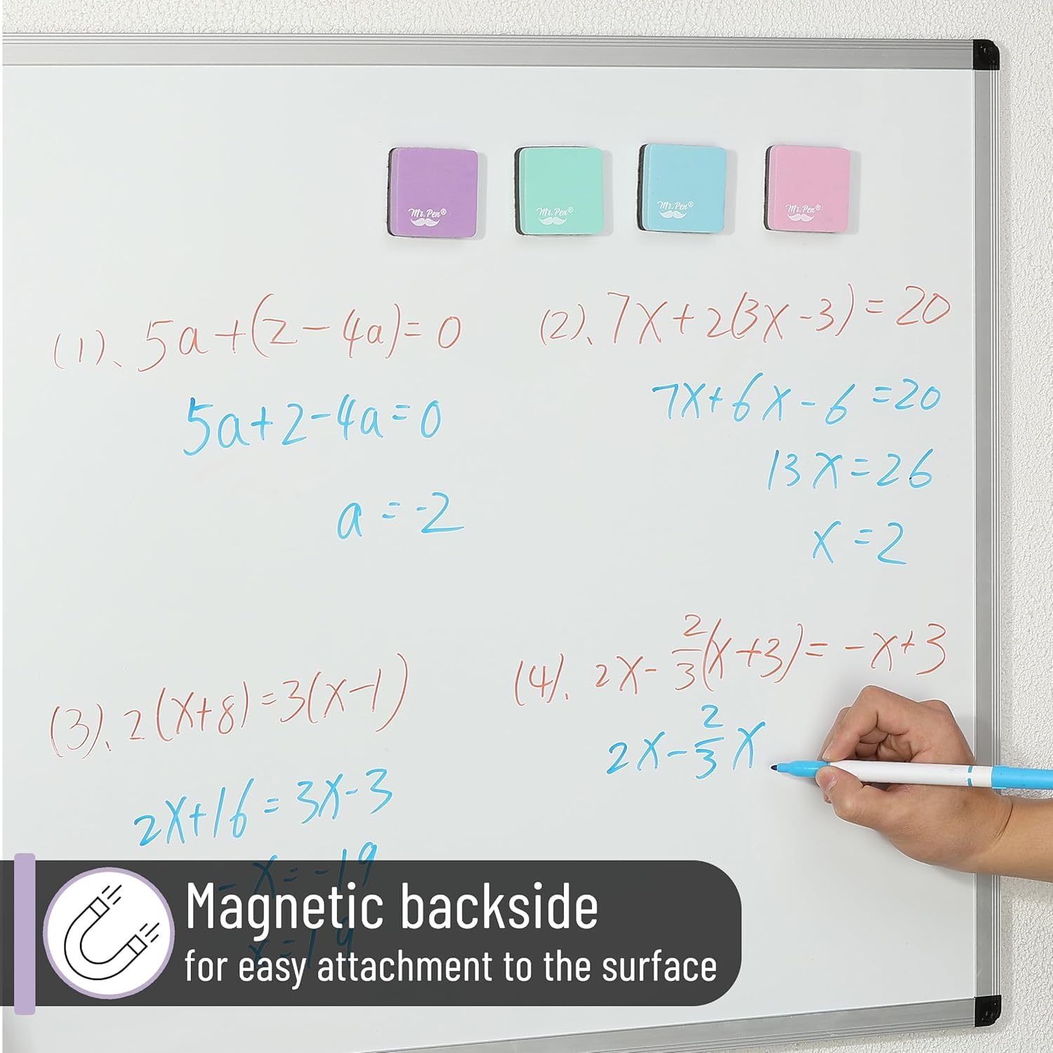 Cancellino magnetico per lavagna bianca