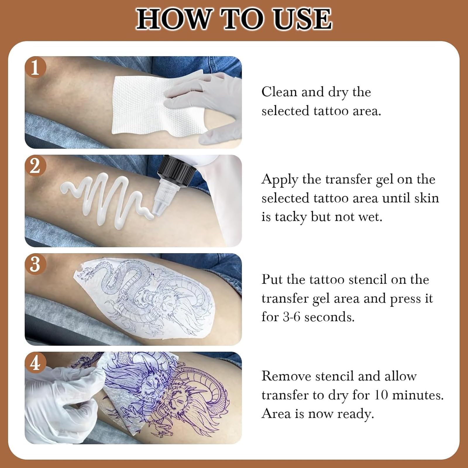 Tattoo Stencil Transfer Gel 150ml Gel de Transferencia de Tatuajes Gel Stencil Tatto Gel de Transferencia Tatuajes Profesional Gel de Transferencia de Plantillas Tatuaje para Principiantes