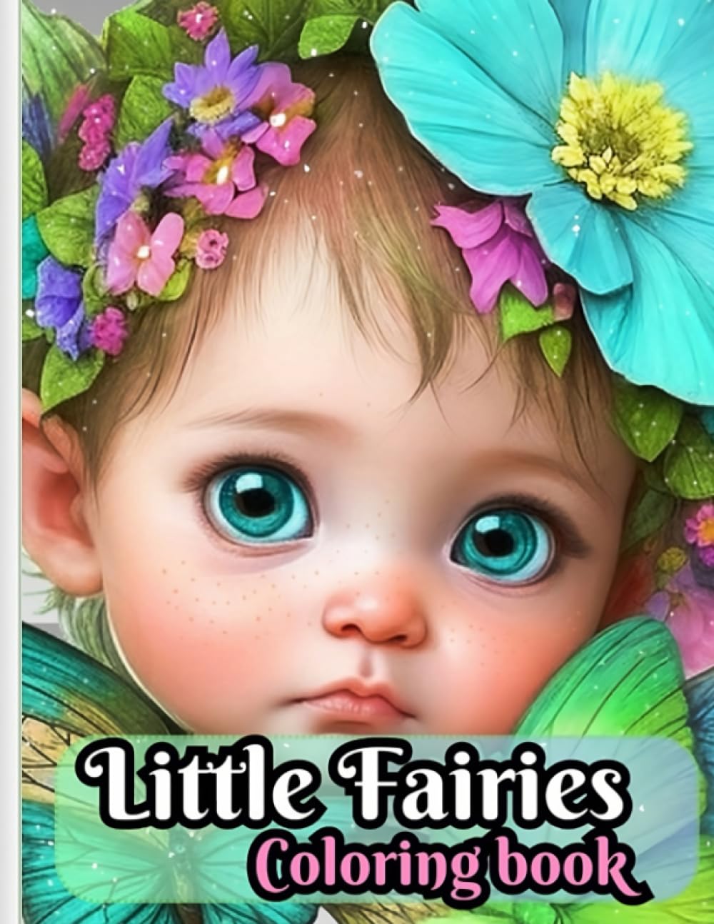 Little Fairies coloring book for adults: Fantasy Greyscale,Adorable Enchanted Fairies ,50 mystical and Cuties designs