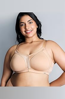 Nykd (NYB101) Cotton Non Padded & Non Wired Everyday Bra for Women | M-Frame Structure for Bounce Control with Full Coverage & Super Soft Wide Straps