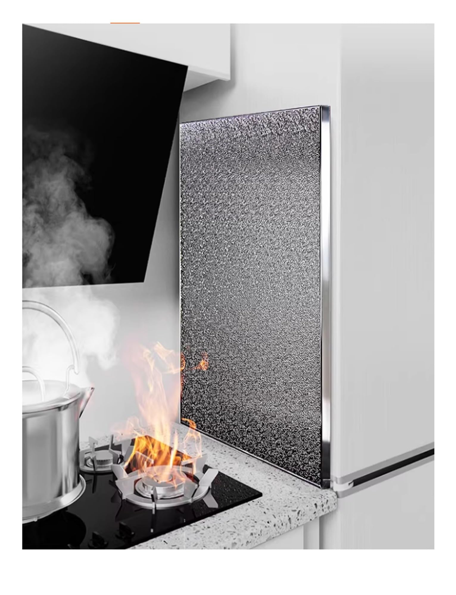 Escudo de aluminio para cocina, resistente a altas temperaturas y al fuego, protector contra salpicaduras para encimera de cocina, quemador de gas, horno y refrigerador