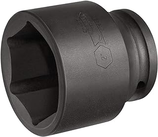 Jetech 3/4 Inch Drive 2 Inch Standard Impact Socket, Made with Chrome Molybdenum Alloy Steel, Heat Treated, 6-Point Design, SAE