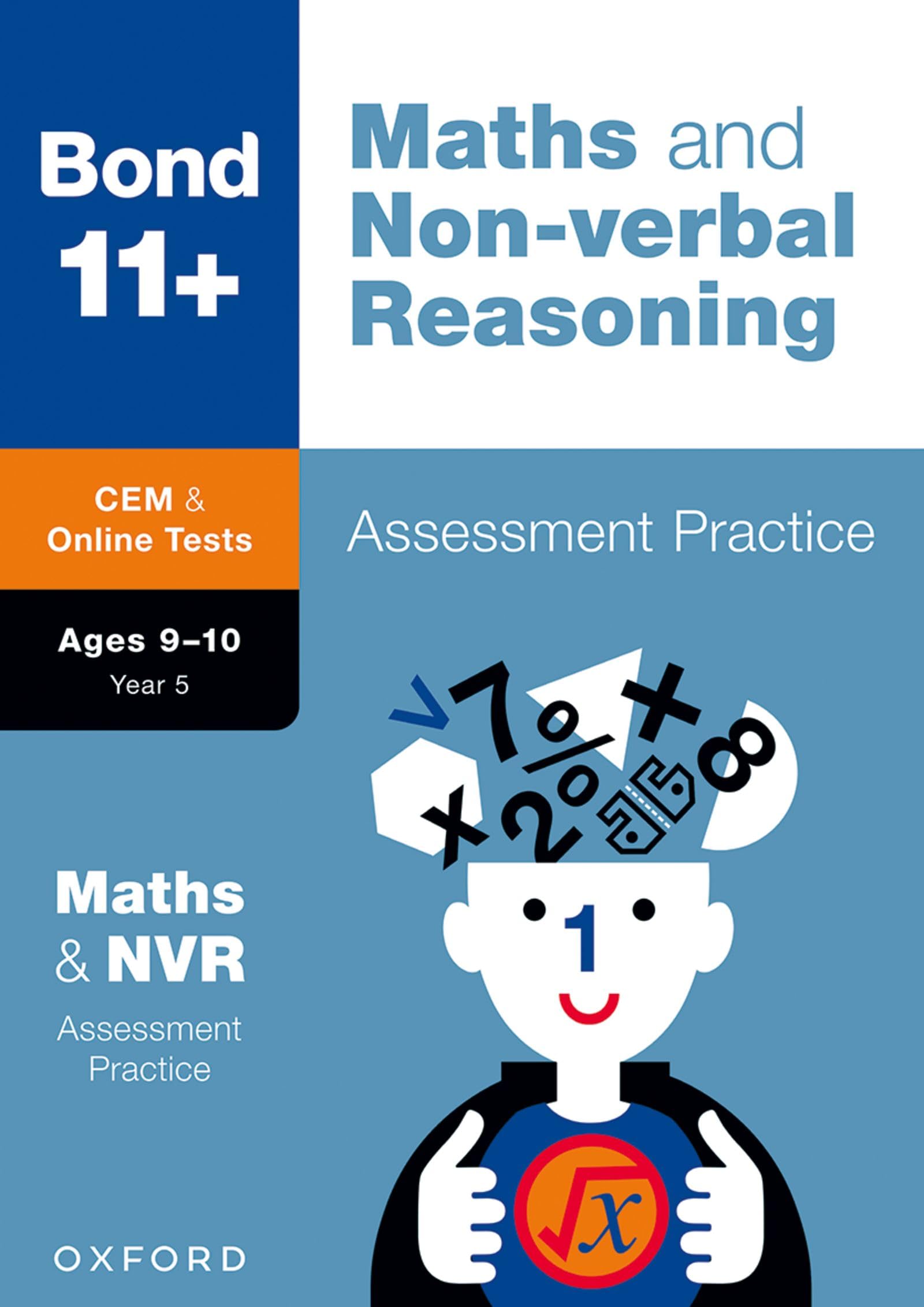 Bond 11+ CEM Maths & Non-verbal Reasoning Assessment Practice 9-10 Years (for Cambridge Select Insight) (Bond CEM)