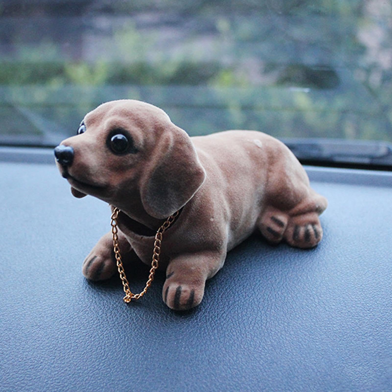 STATUETTA TESTA CANE Bobbing Testa Cucciolo Resina Giocattolo Casa - Foto 11