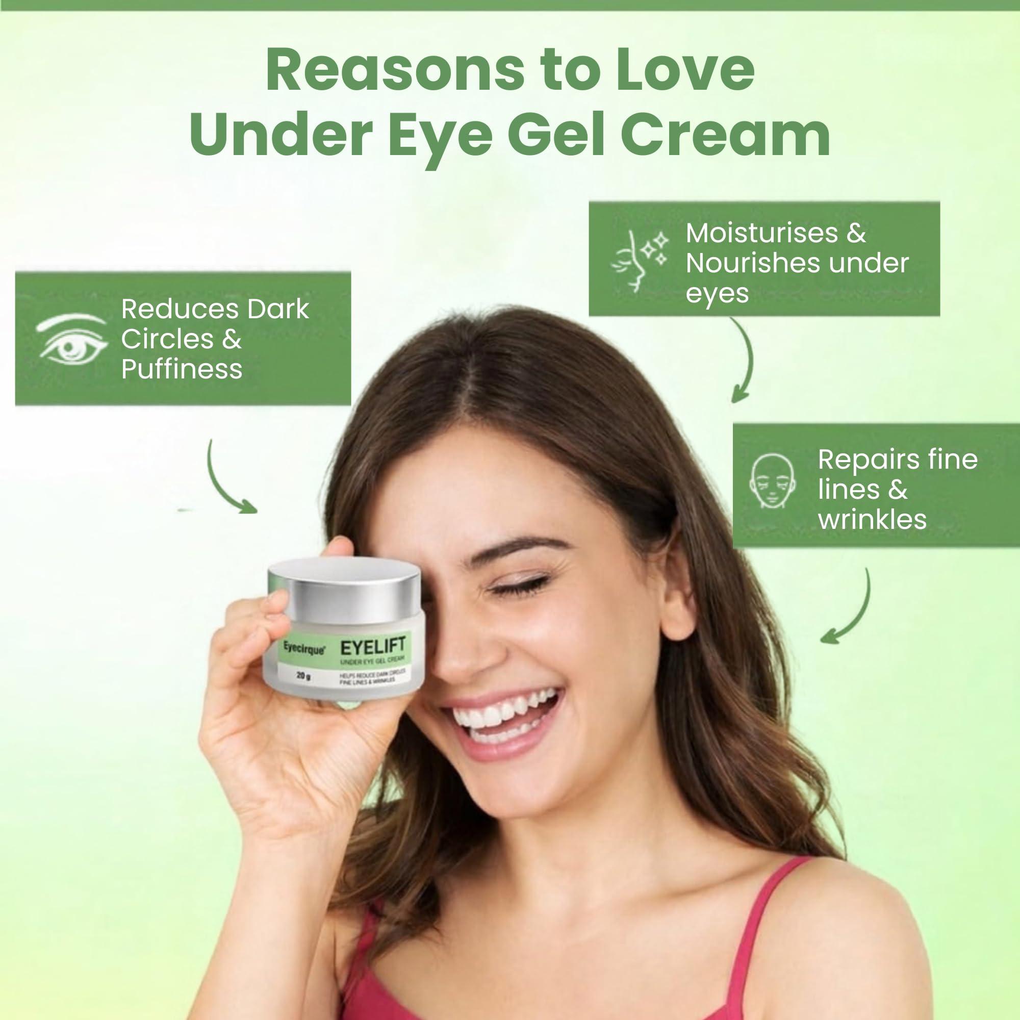 Eyecirque EyeLift Under Eye Cream for Dark Circles, Puffiness, Fine Lines & Wrinkles with Alpha Arbutin, Retinol & Niacinamide - Brightening Night Repair Formula for Men & Women - 20g — Amazon image 8