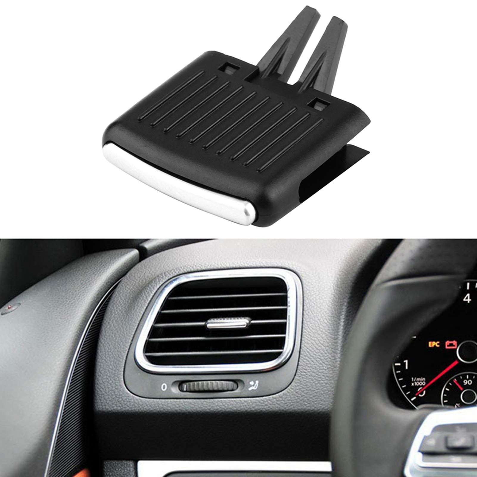 Qiilu Pestaña de Repuesto para ventilación de Aire Acondicionado, Kit de reparación de Clip de pestaña de Salida de ventilación Delantera para Coche para Sagita