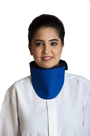 Kiran Medical Systems - Radiation Protection Thyroid Shield - 0.50mm Pb Zerolead - Slimline - Satin Touch