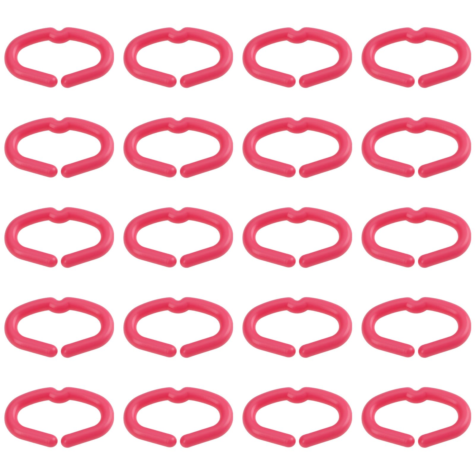 As Axis Spindleon Pink 100Pcs 20Mm Chicken Beak Clasps Snap Rings Plastic Anti Pecking Poultry Feather Tool For Poultry Chickens