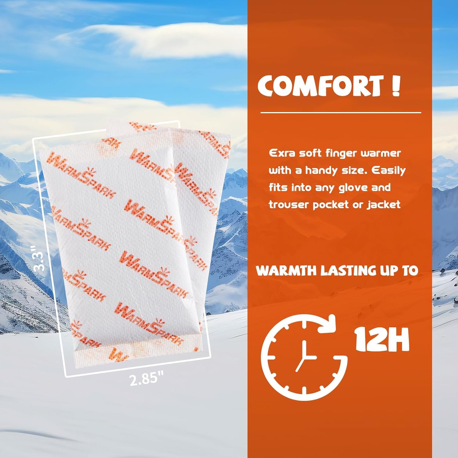 Hand Warmers - Long Lasting Pocket Heat Pack Camping Gloves Warmers - Up to 12 Hours of Heat - Image 4