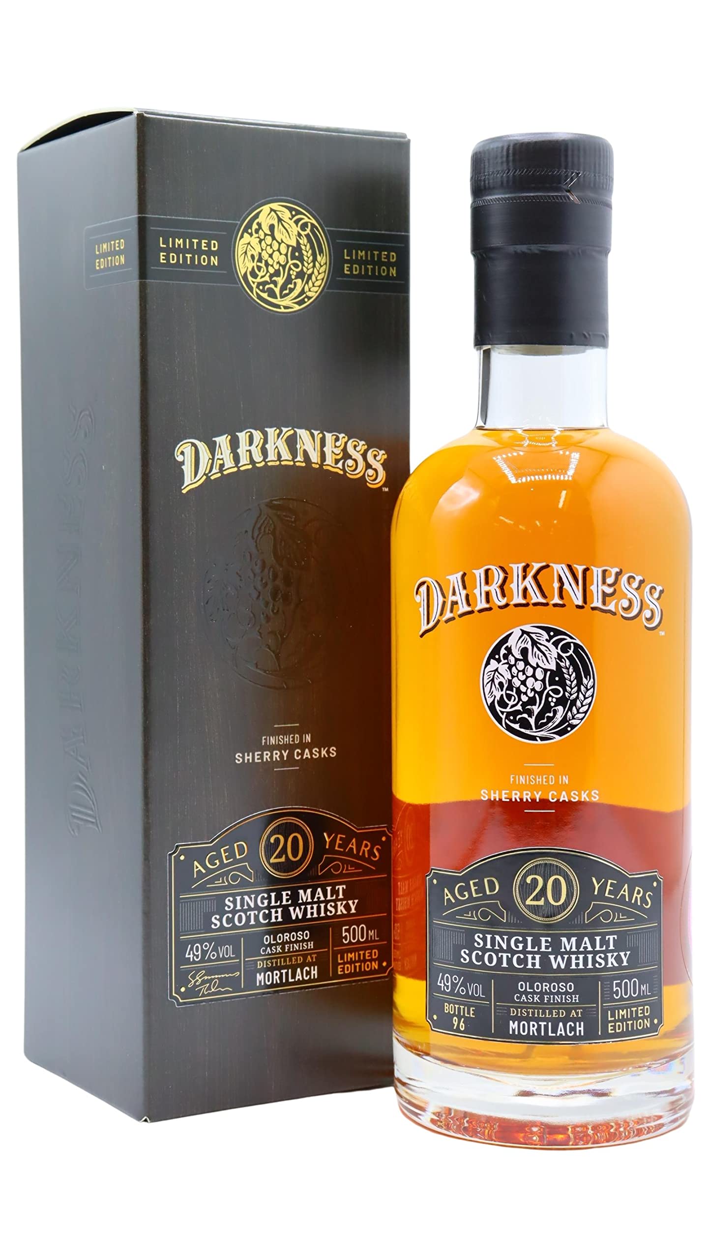 Mortlach - Darkness - Oloroso Sherry Cask Finish 20 year old Whisky 50cl 49% ABV