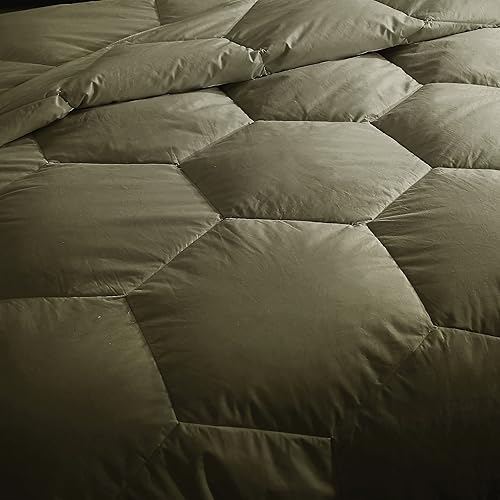 Miniatura 4 de Feather and Loom - Edredón alternativo para todas las estaciones, funda de microfibra suave y de fácil cuidado, relleno de fibra hipoalergénica,