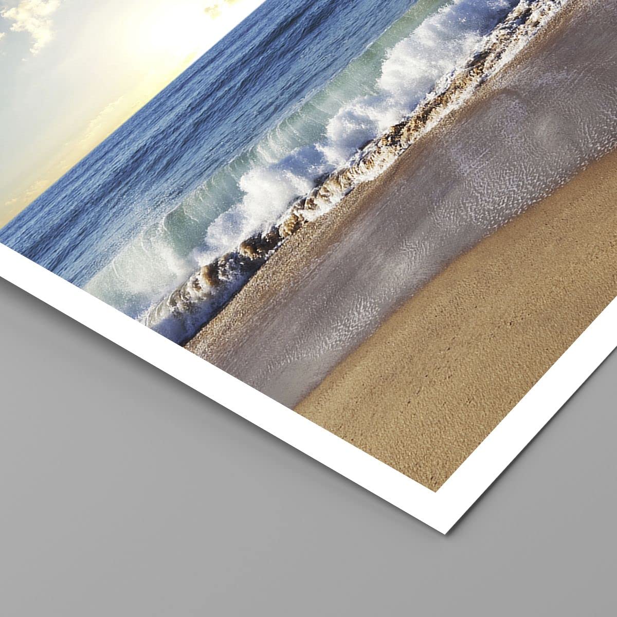 Affiche Poster 100x70cm Paysage Mer Rivage Eau - Décoration Murale Moderne Papier ARTTOR