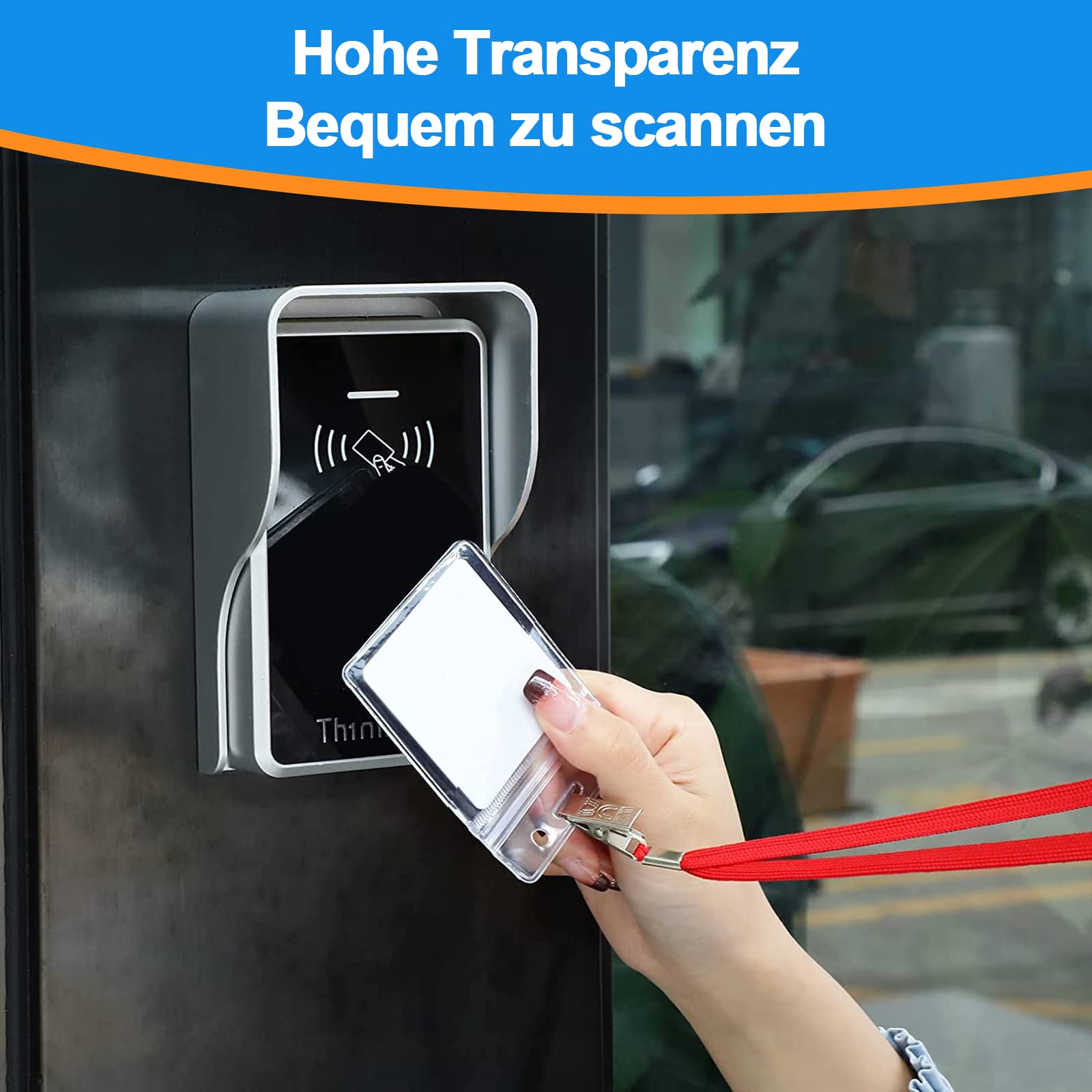 10x Grandi Portapass Bus Carta D'identità In Plastica Trasparente - Foto 7