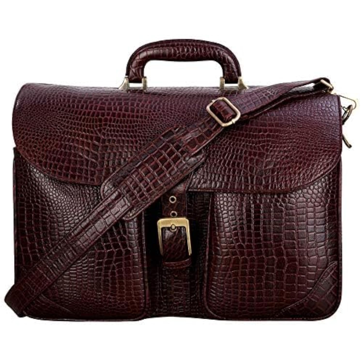 HYATT Leather Accessories 16.5 Inch Laptop Briefcase for Men. (C-Brown) (B094H7L7TM) Amazon Price History, Amazon Price Tracker
