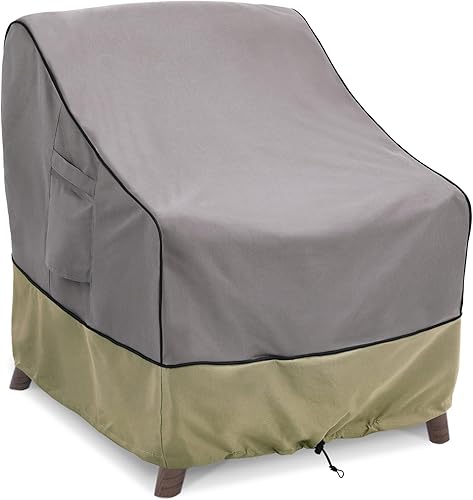 Fundas impermeables para muebles de patio, fundas para sillas de césped al aire libre, se adaptan a hasta 32 pulgadas de ancho x 37 pulgadas de