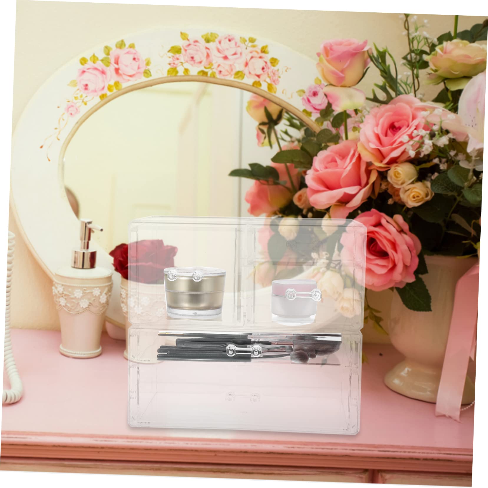 Organizer Cosmetico a Cassetti Ps Trasparente per Trucchi