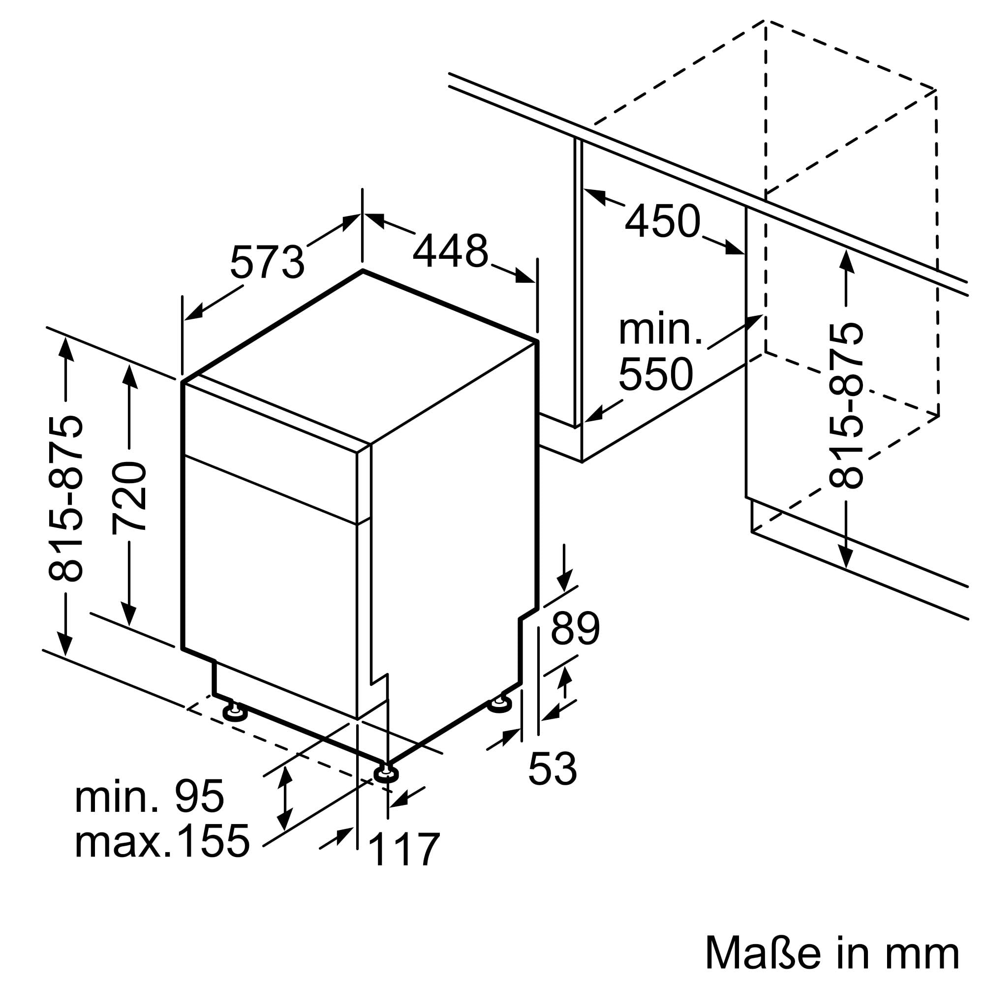 Bosch Serie 4 SPU4HMS10E Unterbau-Geschirrspüler 45 cm Edelstahl mit Besteckschublade Extra Trocknen SpeedPerfect Plus