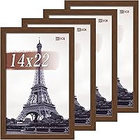 Vista 69 de VCK Paquete de 4 marcos para póster de 16 x 20 pulgadas, de madera maciza negra con veta de madera exclusiva, marco de galería de pared