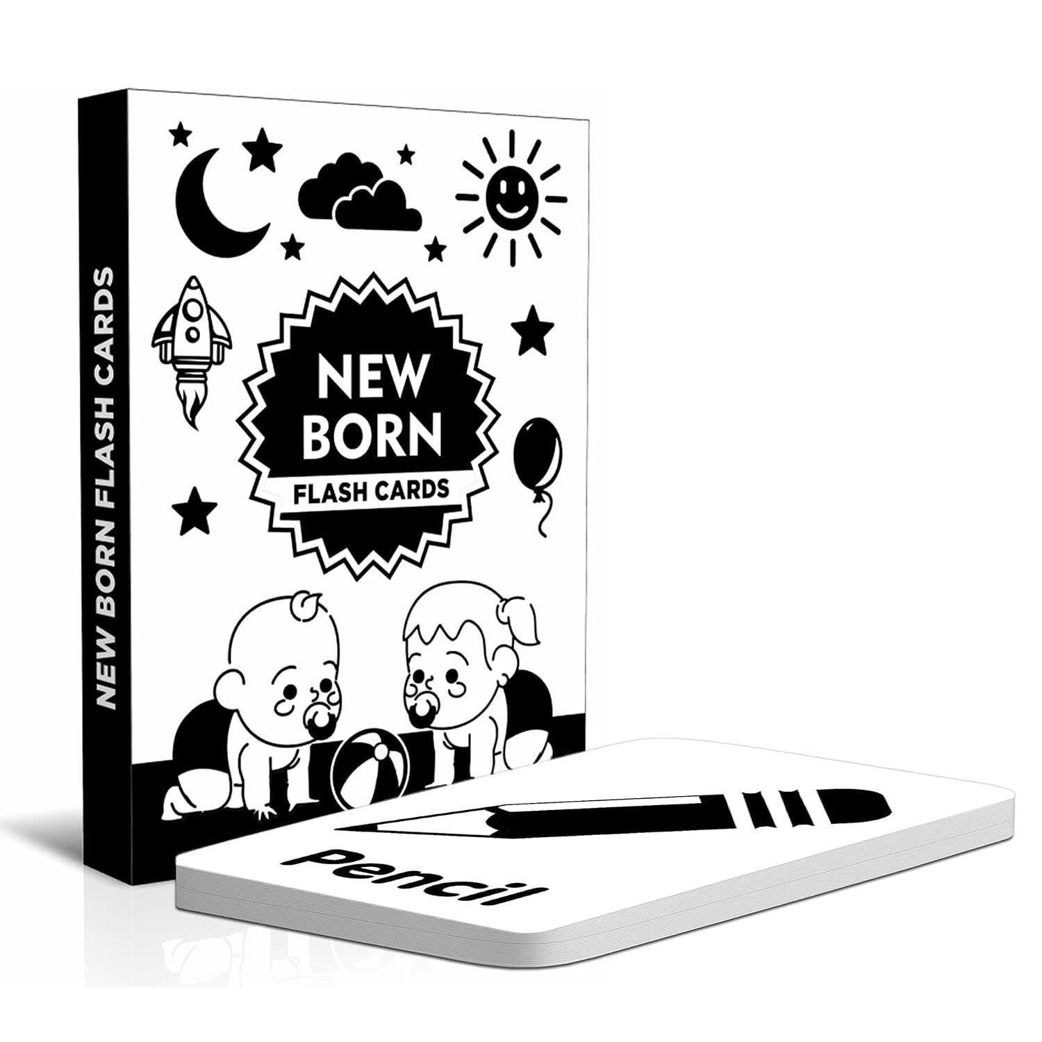 CLICKEDIN New Born Baby Flash Card Combo Printed Card for New Born Baby