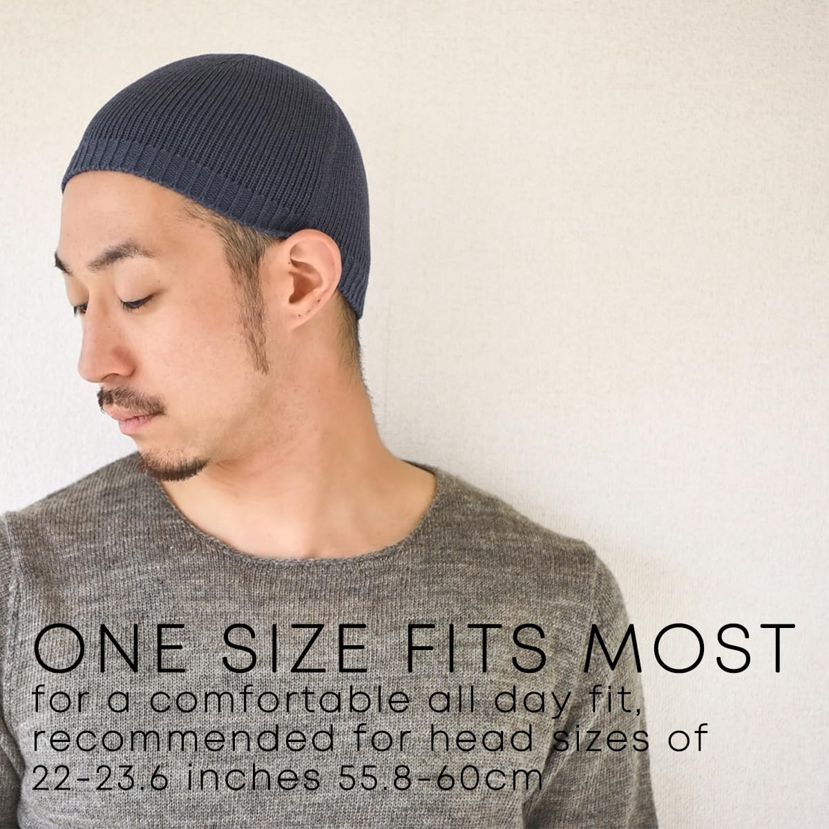 CHARM Hombres Invierno Cráneo Gorra Gorros Beanie Sombrero Hecho En Japón Ligero
