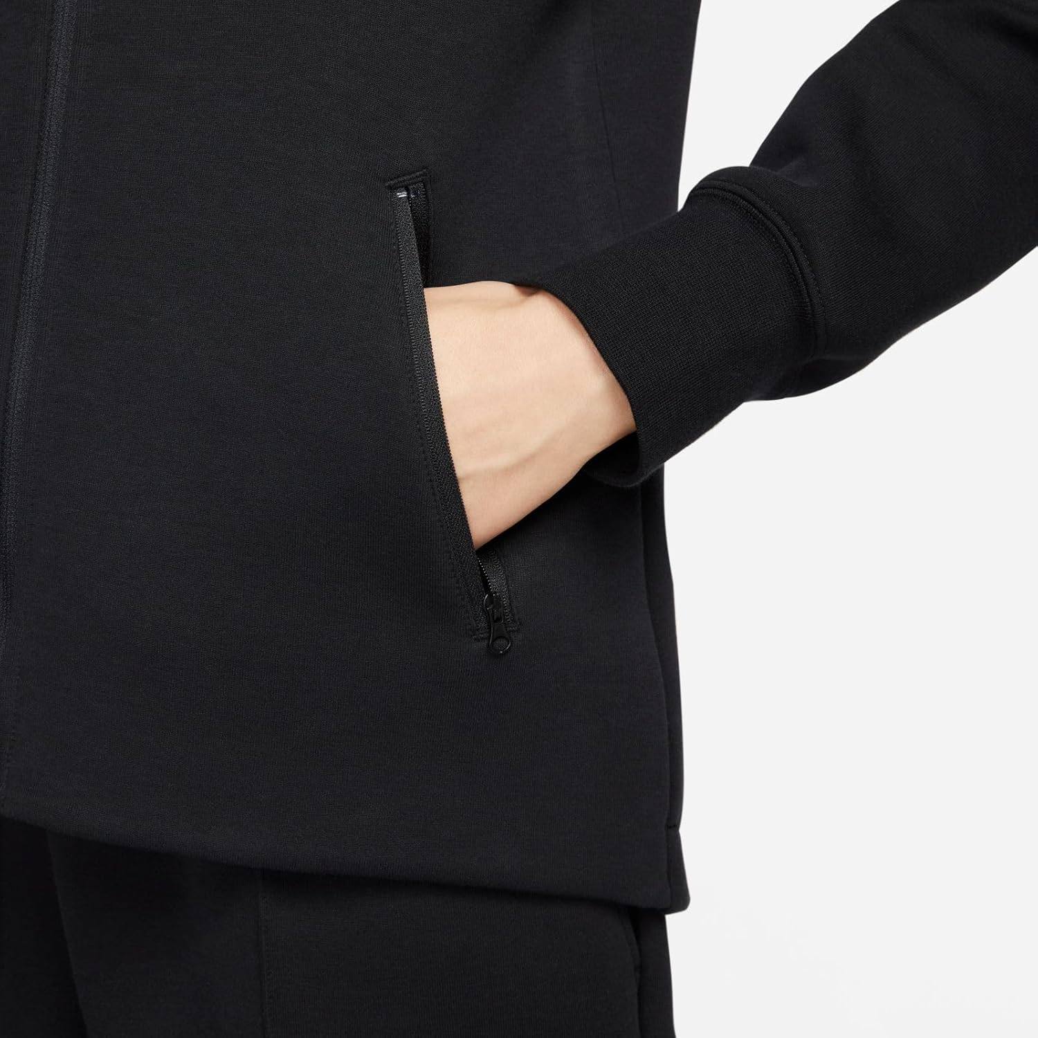 Nike Sportswear Tech Fleece Windrunner Women's Full-Zip Hoodie Size- Large Black/Black - Image 5