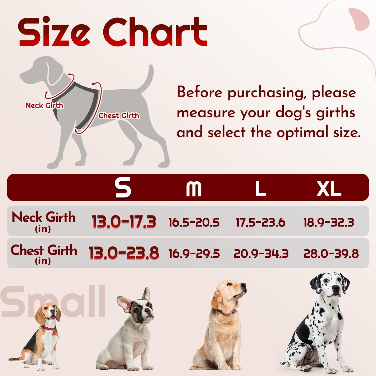 Eagloo Harnais pour chien de petite taille, réglable, anti-traction, avec 3 boucles, doux, rembourré, facile à promener avec poignée, gilet réfléchissant anti-étranglement avec 2 clips pour laisse,