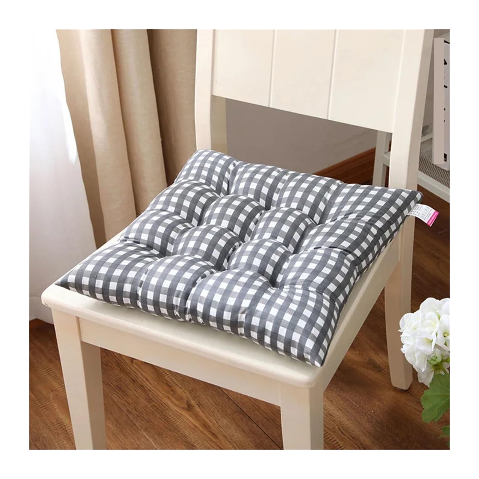 VMDVBNA chair cushions 40x40cm Dining Chair Printed Tatami Thick Square Soft and Comfortable Cushion for home(Color1)