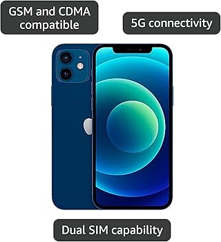 iPhone 12本体 BLUE 128GB シムフリー Amazon.com: Apple iPhone 12, 128GB, Blue - Fully Unlocked (Renewed