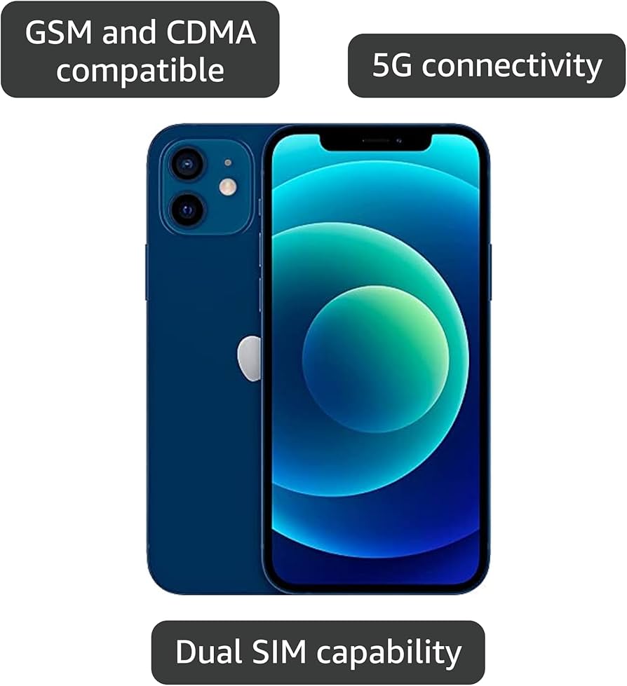 Amazon.com: Apple iPhone 12, 256GB, Blue - Fully Unlocked (Renewed Amazon.com: Apple iPhone 12, 256GB, Blue - Fully Unlocked (Renewed