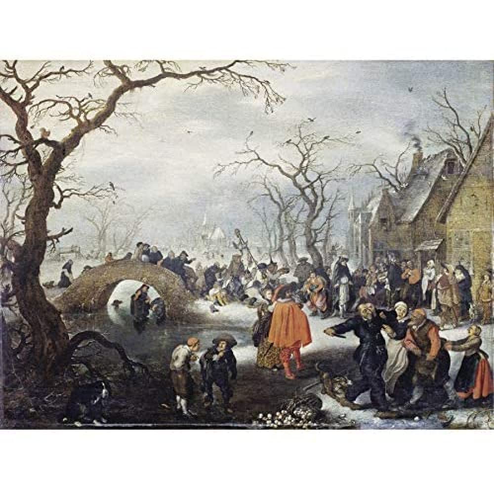 Artery8 Van De Venne Shrove Tuesday In Country Painting Art Print Canvas Premium Wall Decor Poster Mural